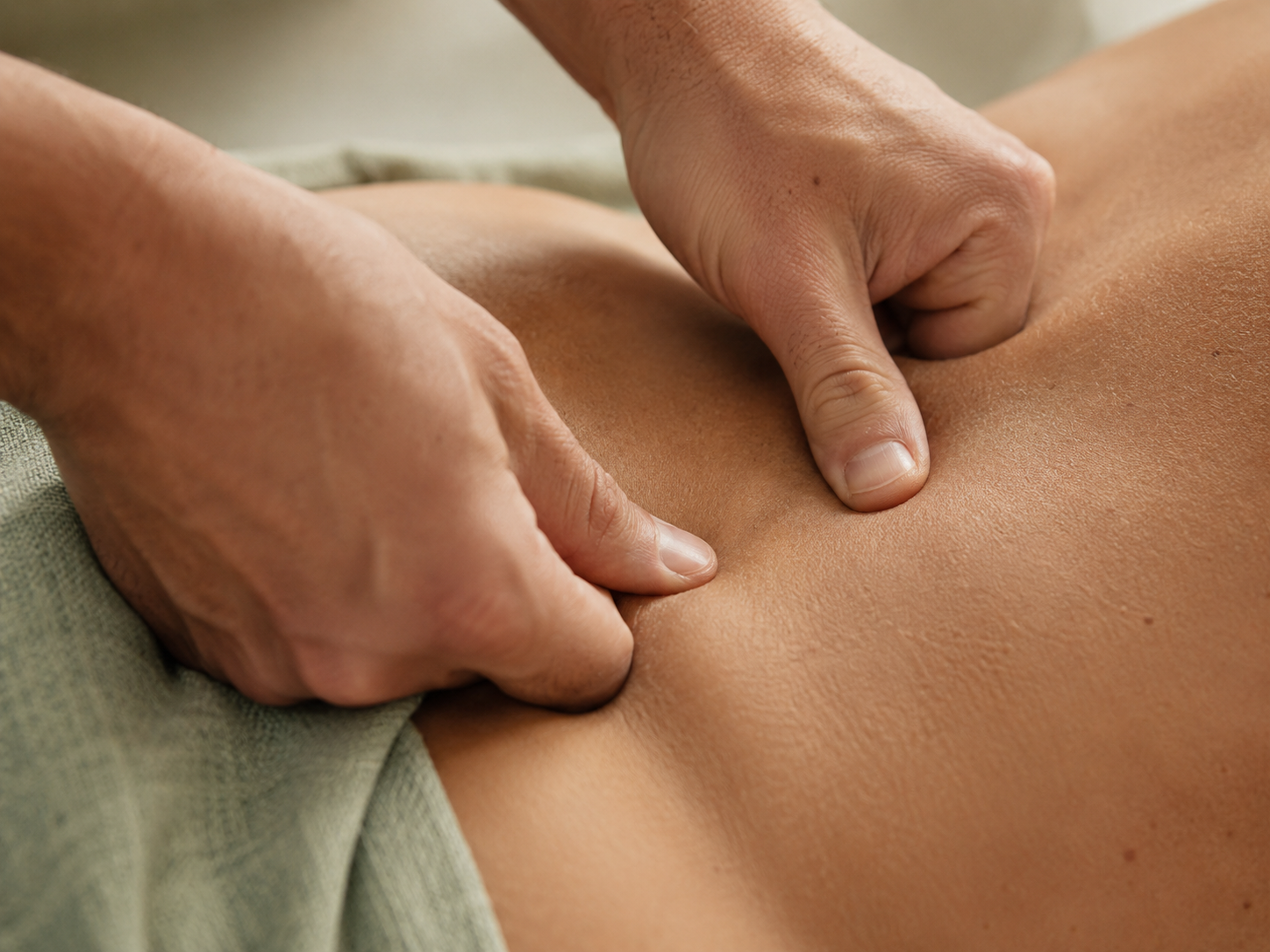 Manuelle Therapie, präzise Arbeit mit den Händen